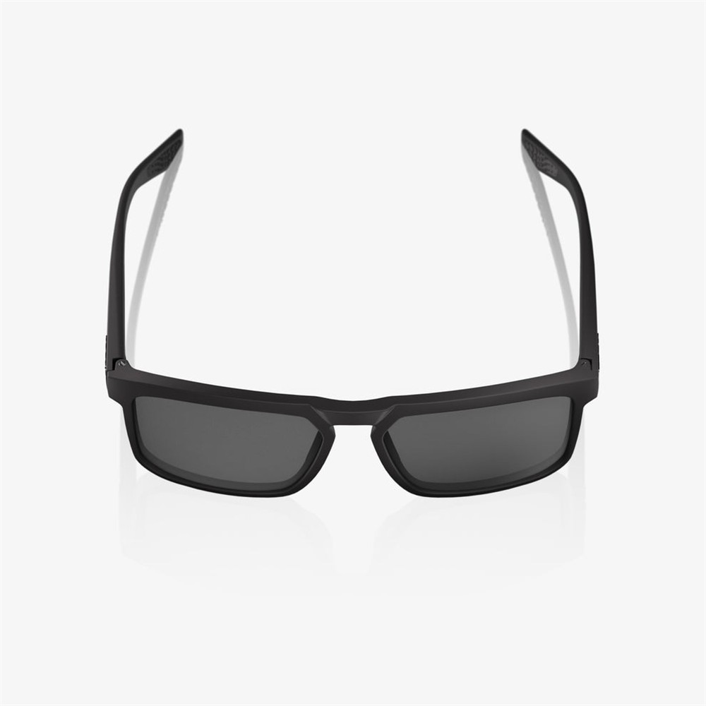 100% Renshaw Soft Tact Black Sunglasses Smoke Lens
