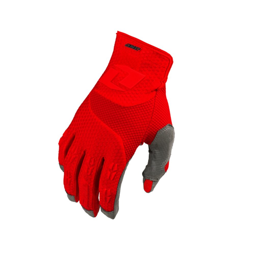 One Industries X-197 Motocross Gloves Youth Halt Red