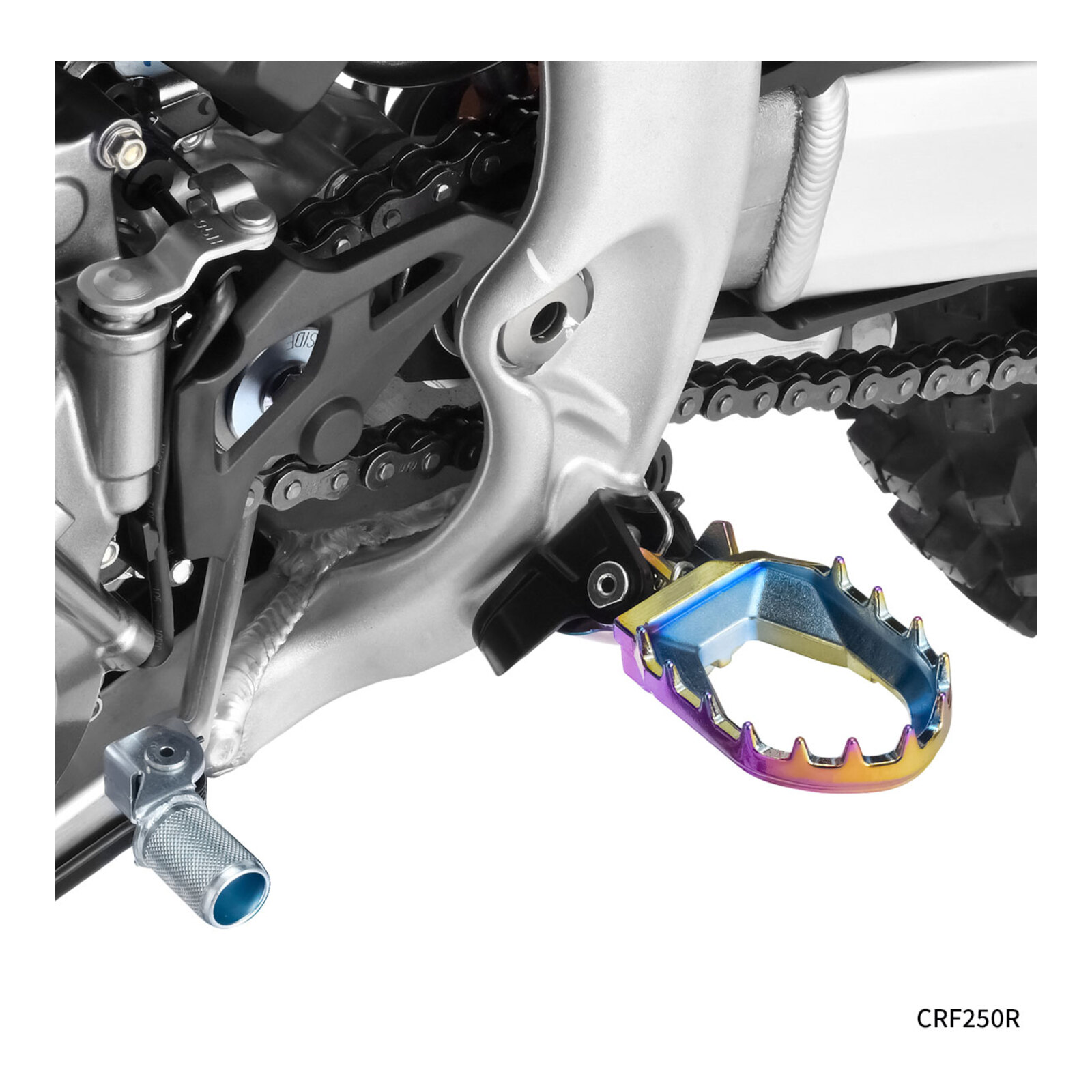 Zeta Max Foot Pegs CRF250R - Oil Slick - Image 3