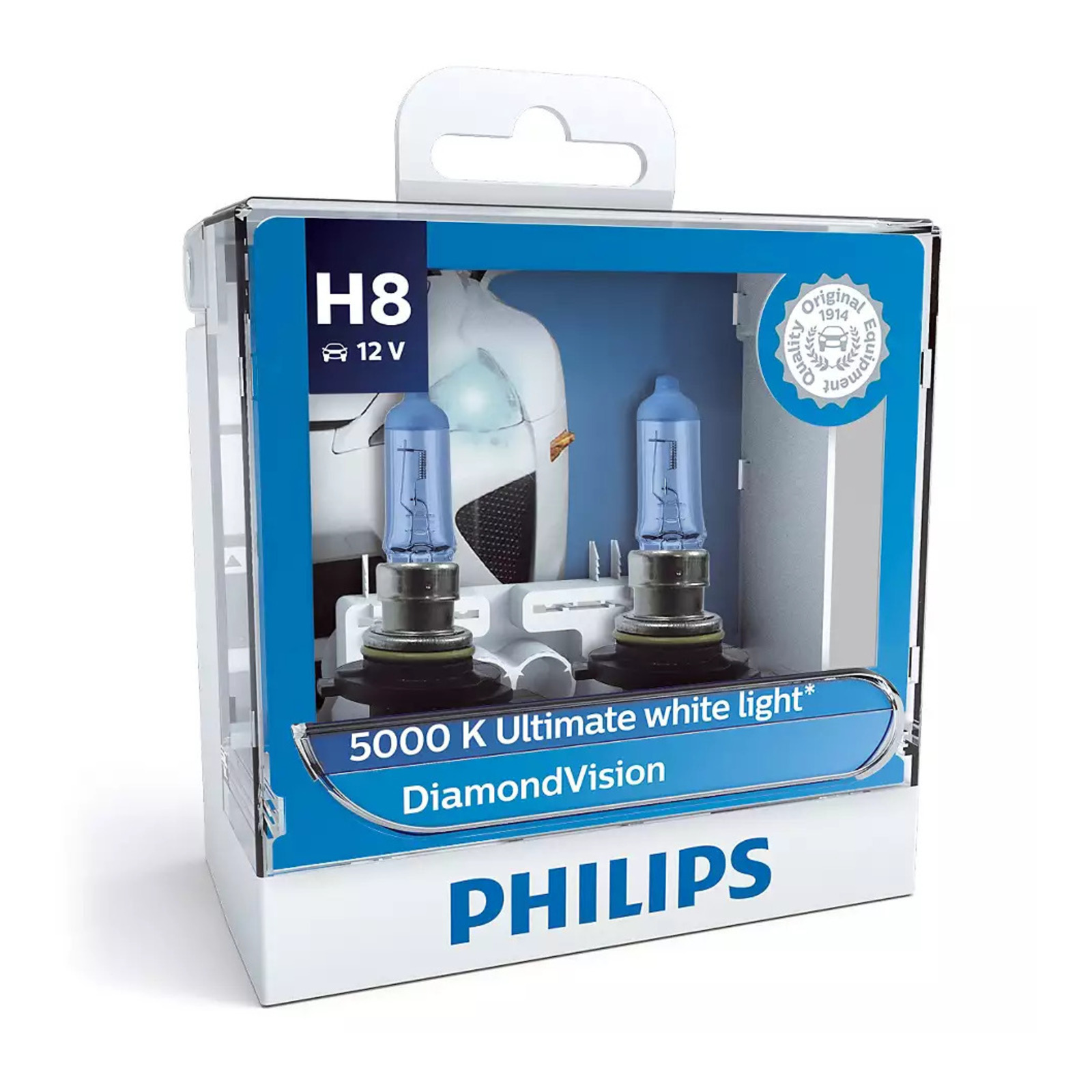 Philips Bulb H8 12360 DV 12V 35W PGJ19-1 S2 Diamond Vision (2-pack) - Image 2