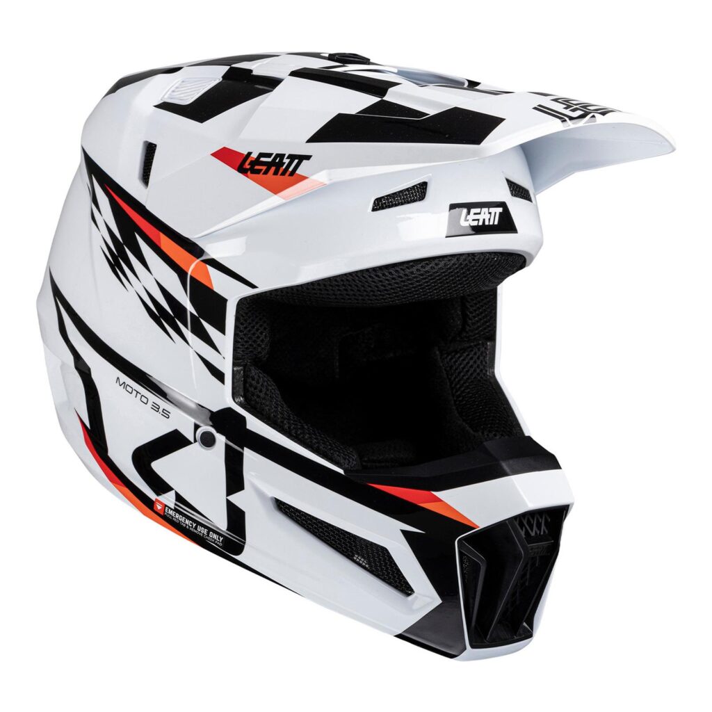 Leatt 3.5 Junior Motocross Helmet Kit - White