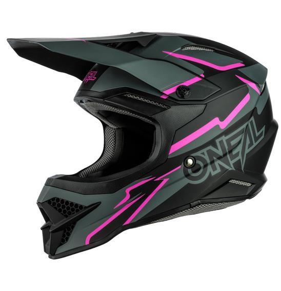 Oneal #SRS Voltage Motocross Helmet Black/Pink