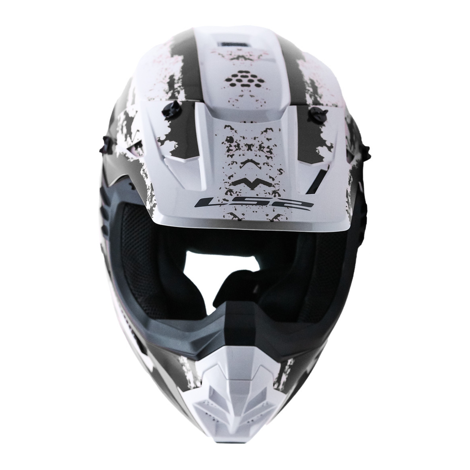 LS2 MX706 Coz Hyde Motocross Helmet Black / White - Image 2