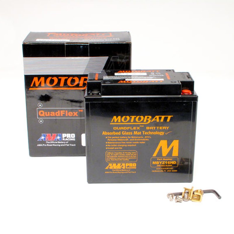 Motobatt Battery Quadflex AGM - MBYZ16HD