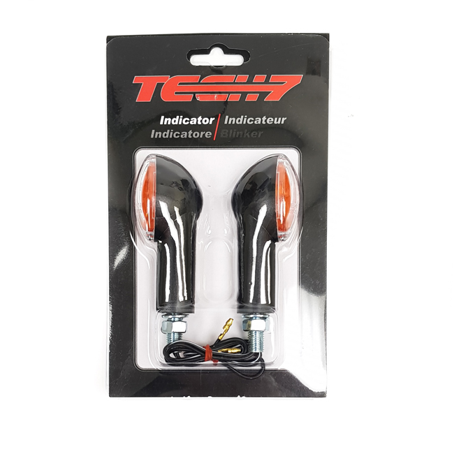 Cat Eye indicators long 87MM clear lens E-mark Tech7