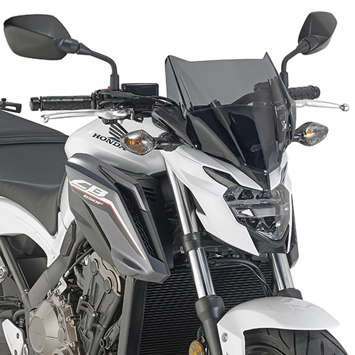 SCREEN HONDA CB 650 F '17-> SMOKED 28x36.5cm