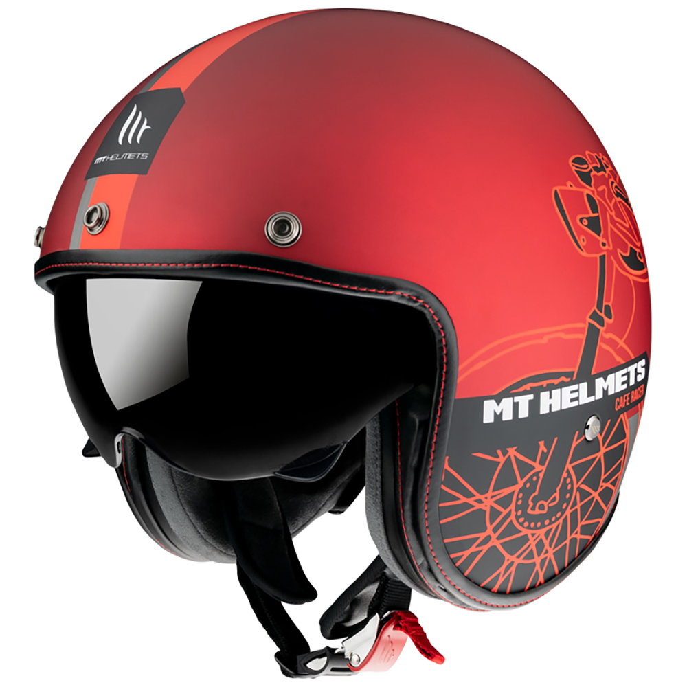 MT LE Mans 2 SV Open Face Helmet Matte Red
