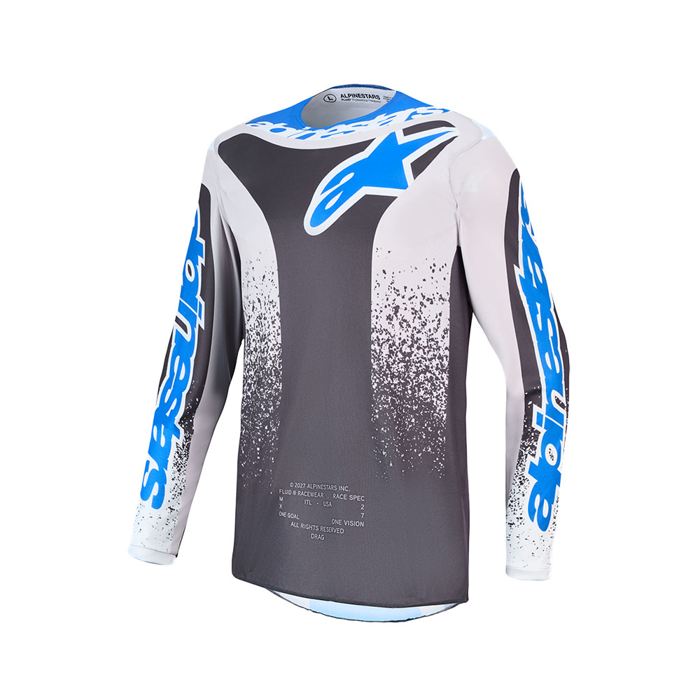 Fluid Drag Jersey Graystone/Light Lilac/UCLA Blue/Black XXL - Image 1