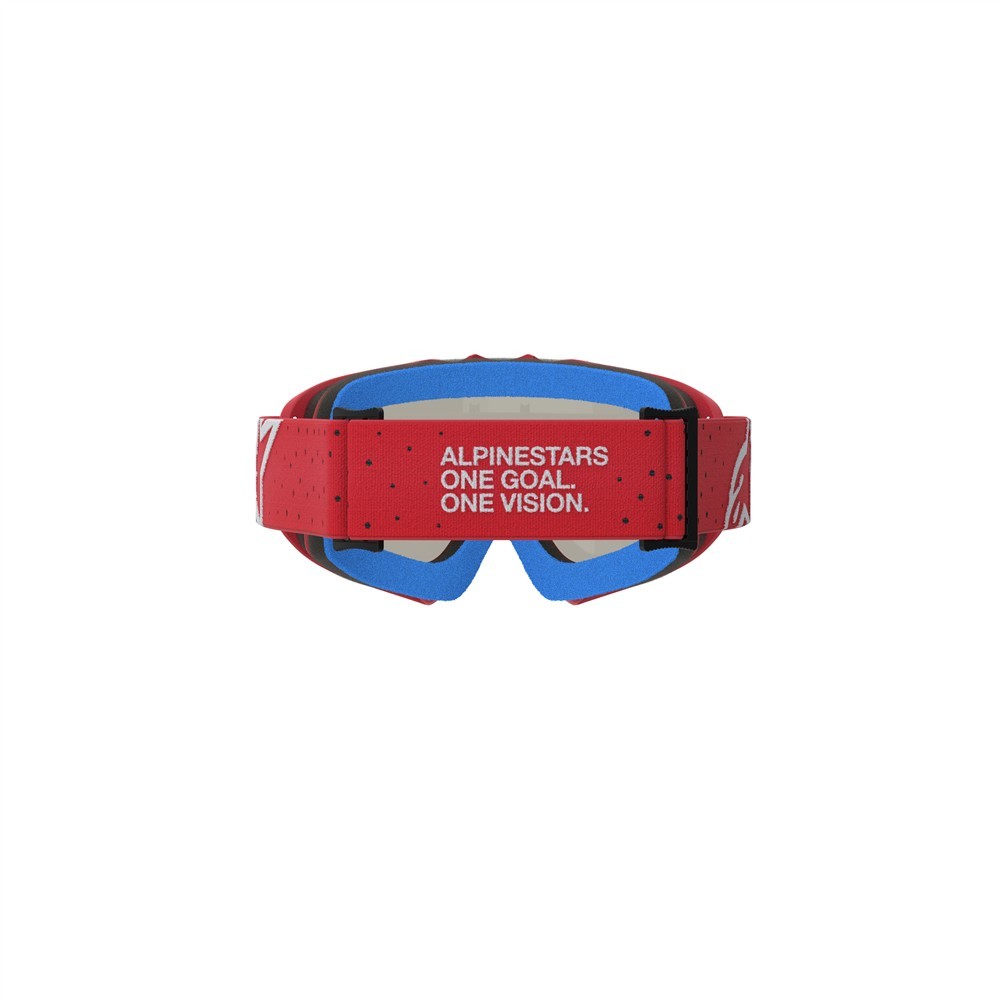 Alpinestars Vision Vesta Motocross Goggles Youth Red/Chrome Mirror Silver Lens