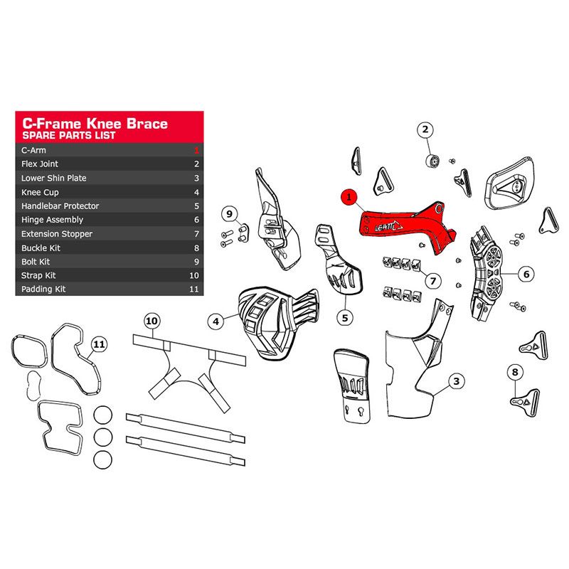 ! C-FRAME C-ARM ALU FORGED LEFT
