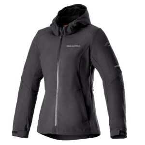 Alpinestars Stella Neo Waterproof Hoodie Road Jacket Black/Black - Image 1