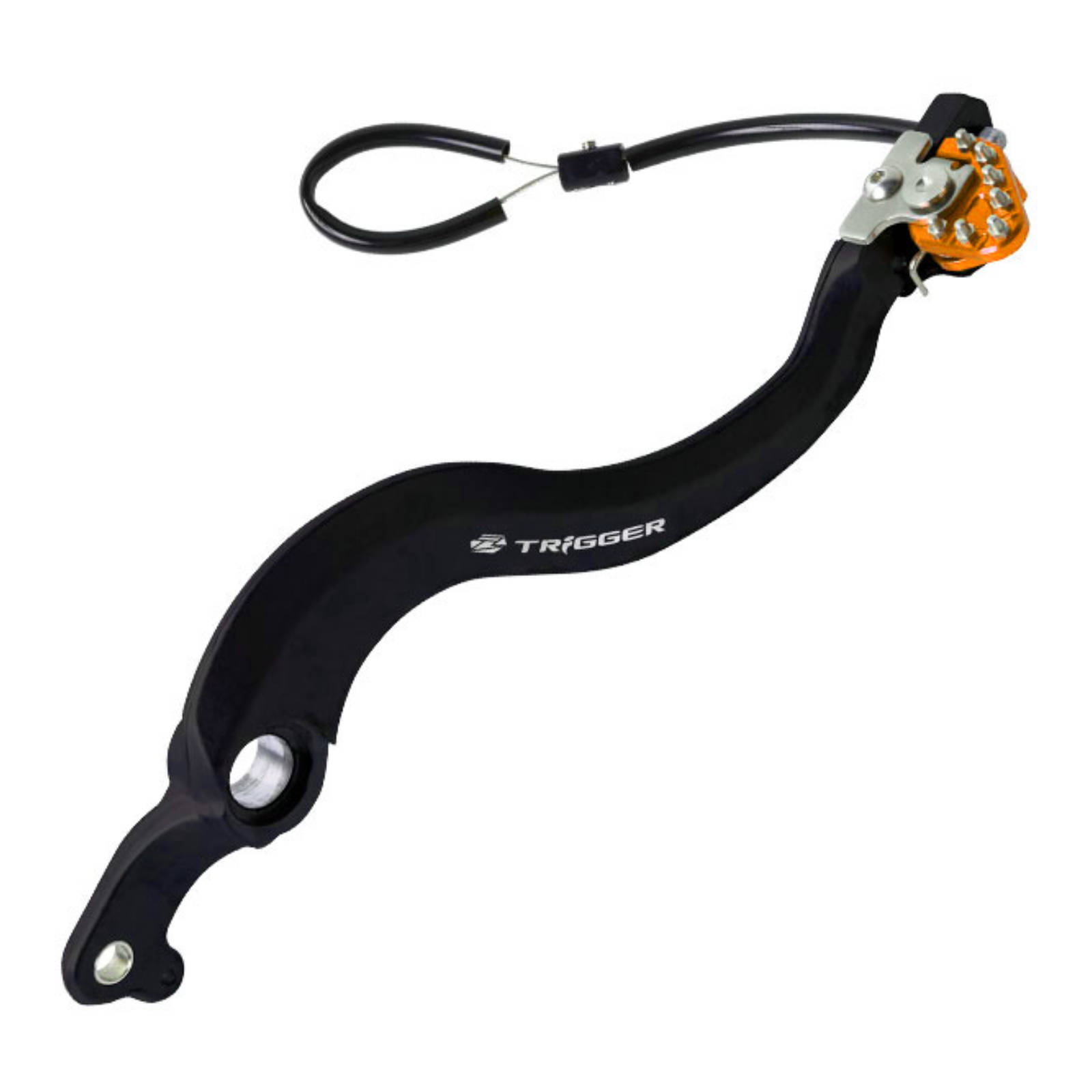 Zeta Trigger Brake Pedal KTM EXC/SX, 'Husqvarna. Orange W/BEARING - Image 2