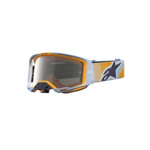 Alpinestars Vision 8 Maven Motocross Goggles Blue/Orange Mirror Silver Lens - Image 1