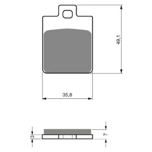 BRAKE PADS GOLDFREN SINTERED SPORTS GF137 - S3 ( PH246 ) - Image 1