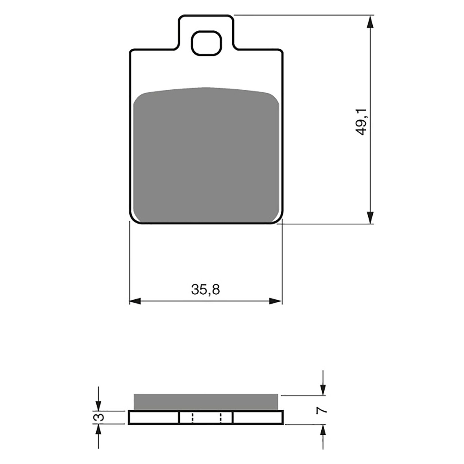 BRAKE PADS GOLDFREN SINTERED SPORTS GF137 - S3 ( PH246 ) - Image 1