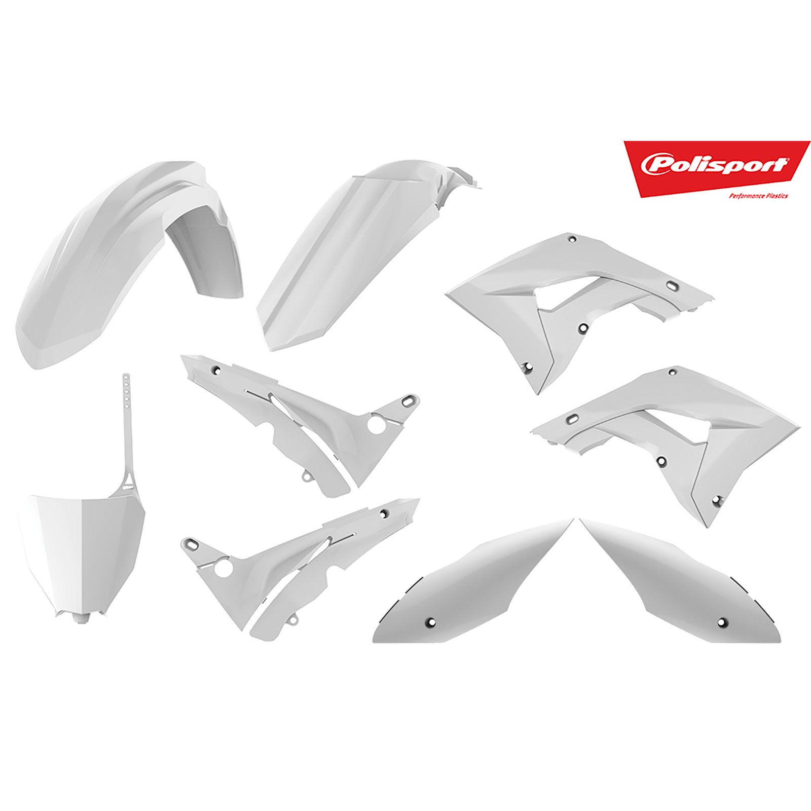 POLISPORT MX RESTYLING KIT HON CR125/250 02-07 - WHT - Image 1