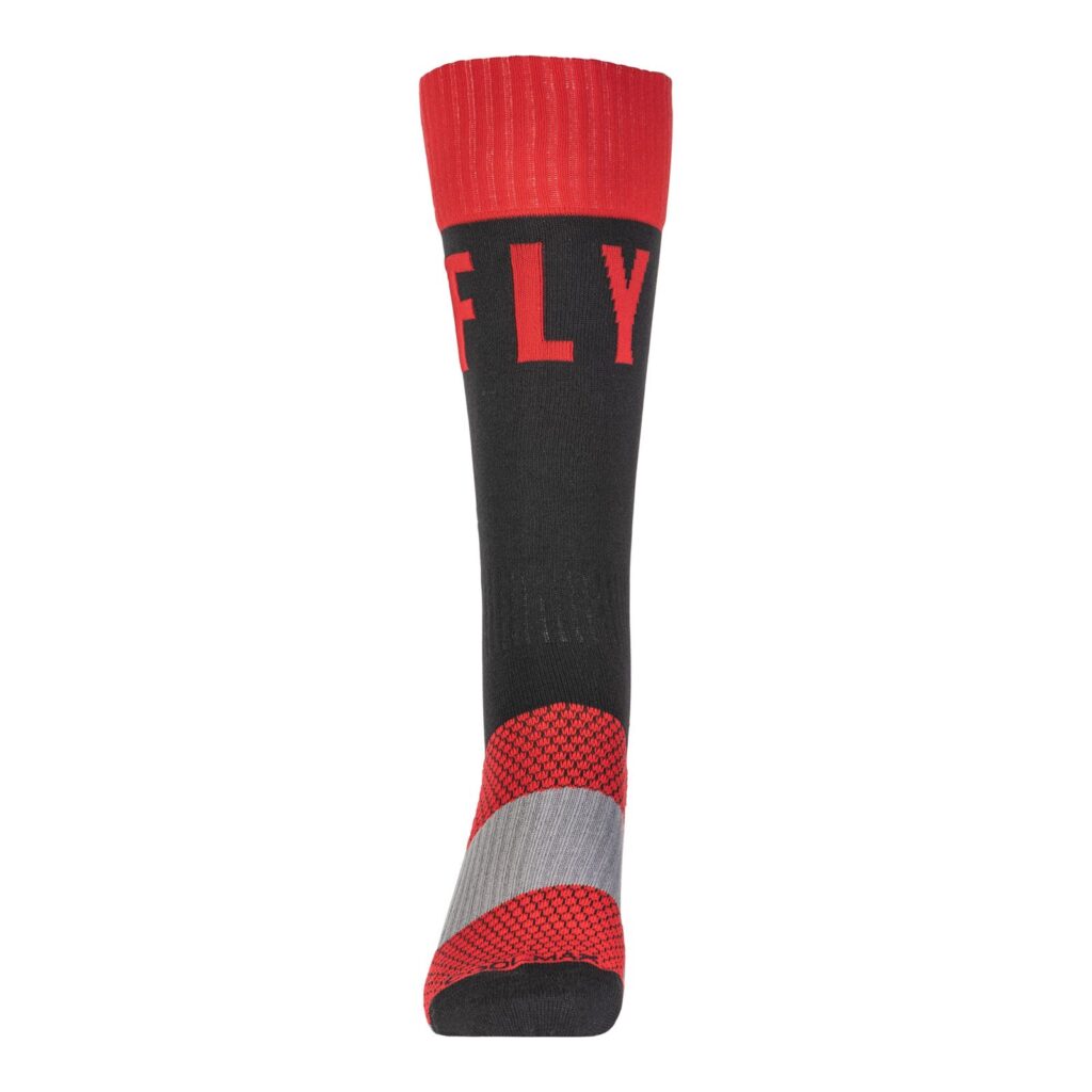 Fly Pro Thin Red/Black Motocross Socks