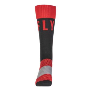 Fly Pro Thin Red/Black Motocross Socks - Image 2