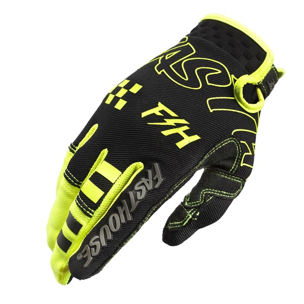 Fasthouse Speed Style Riot Motocross Gloves Black/High Viz