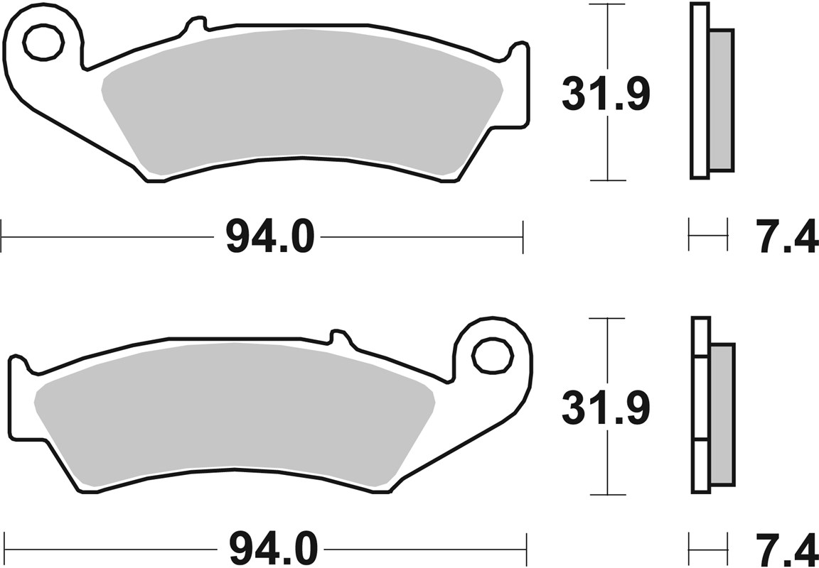 SBS 603SI Front/Rear Brake Pads - Image 1