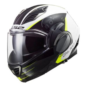 LS2 FF900 Valiant 2 Codex Flip Front Helmet White/Black - Image 1