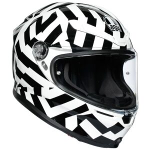 Road Helmet AGV K-6 Secret Black/White - Image 1