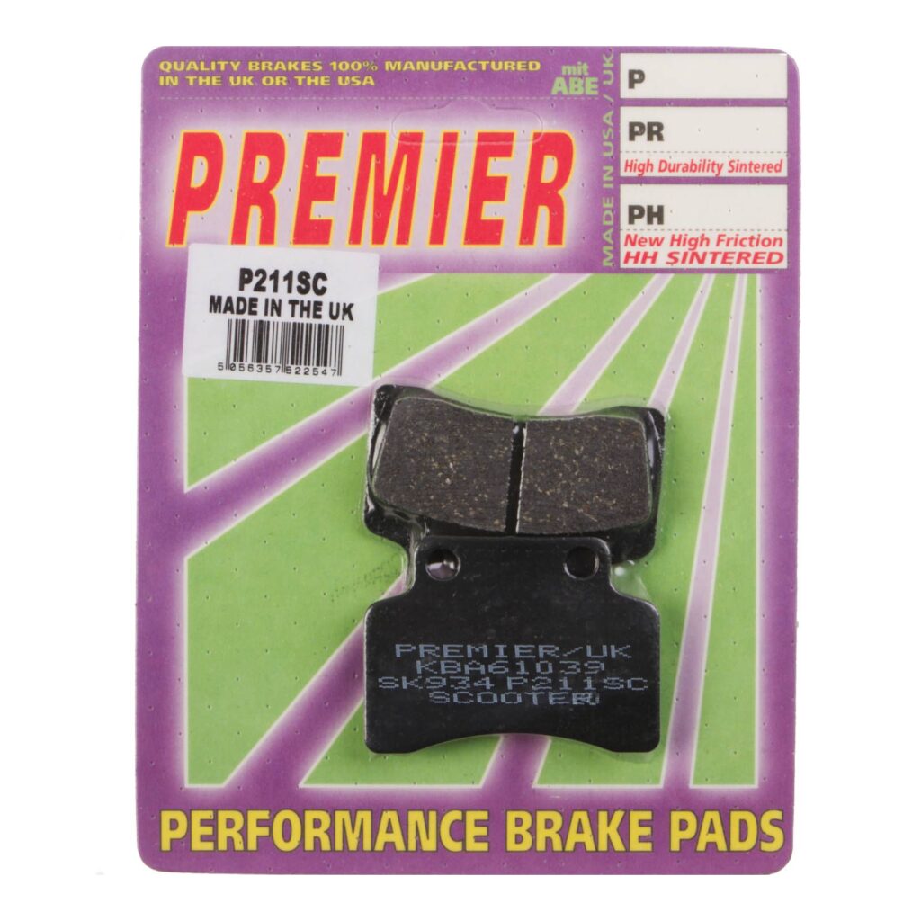 PREMIER BRAKE PADS P211 - SCOOTER