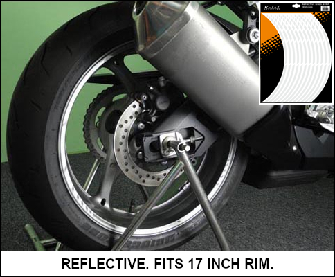 KEITI NON-REFLECTIVE WHEEL STRIPE [FLO ORANGE] WS800FO