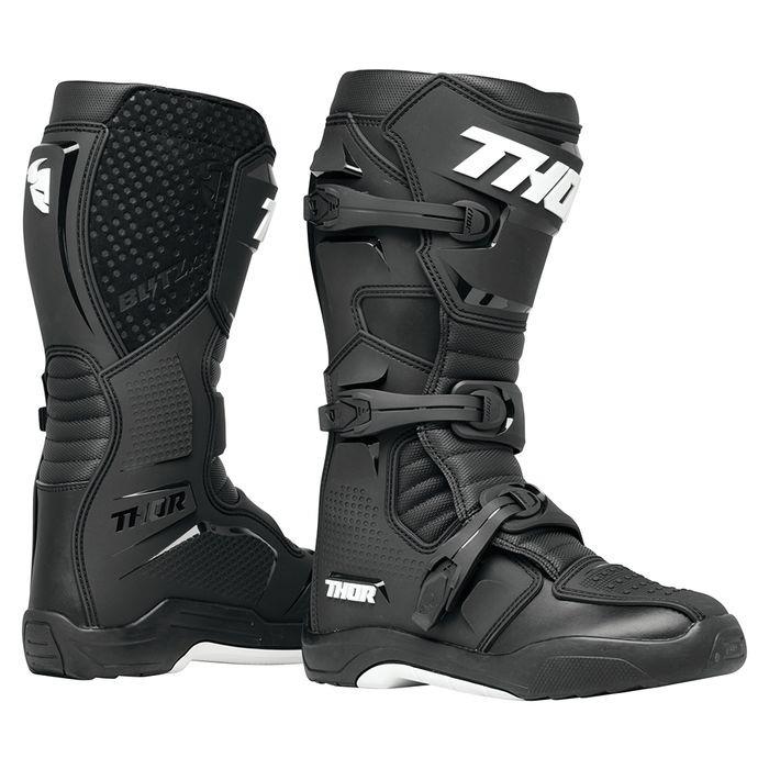Thor Blitz XR Motocross Boots Black/White