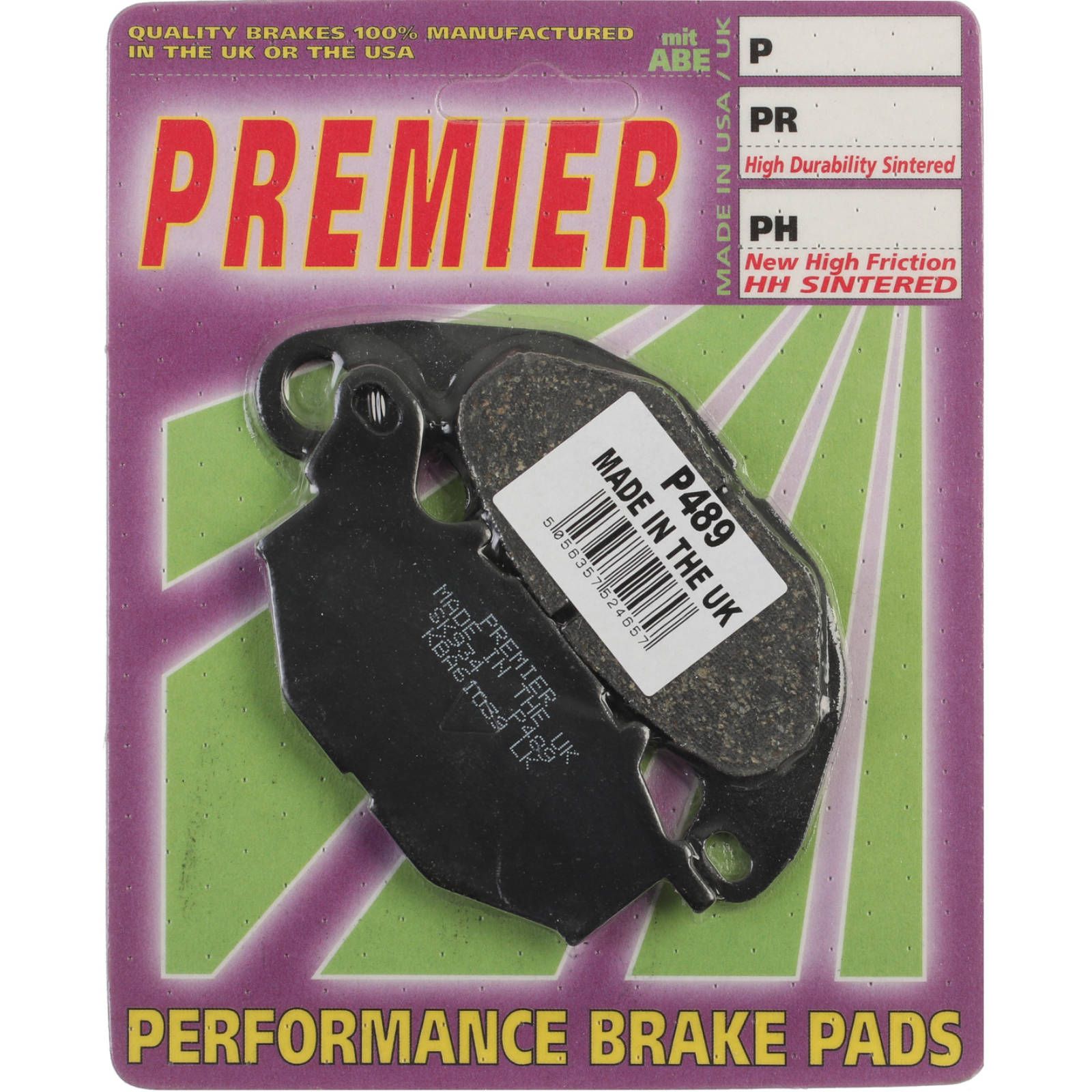 PREMIER BRAKE PADS P489 - YAM - Image 1