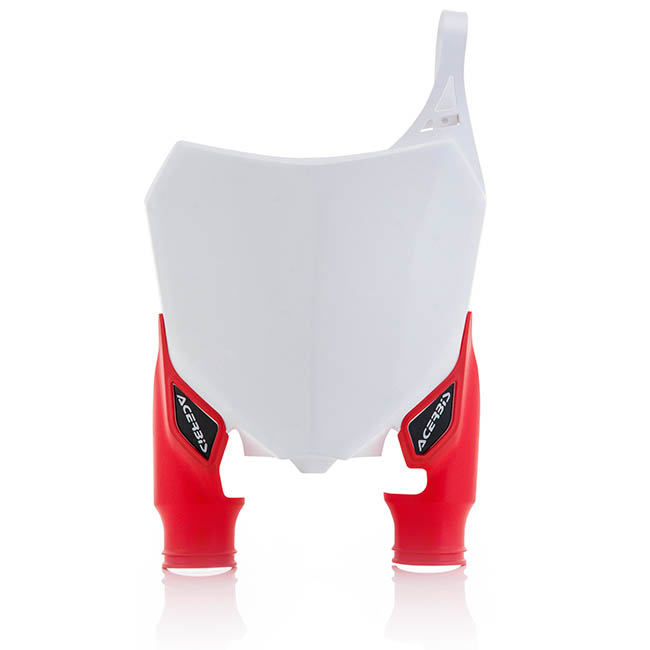 *Raptor Fr No Plate Honda White/Red Acerbis [A]