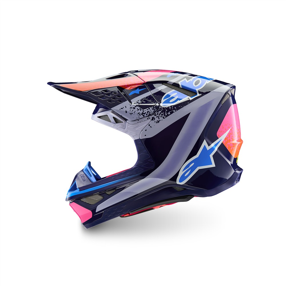 Alpinestars Supertech S-M10 Records Limited Edition Motocross Helmet Multicolour Gloss