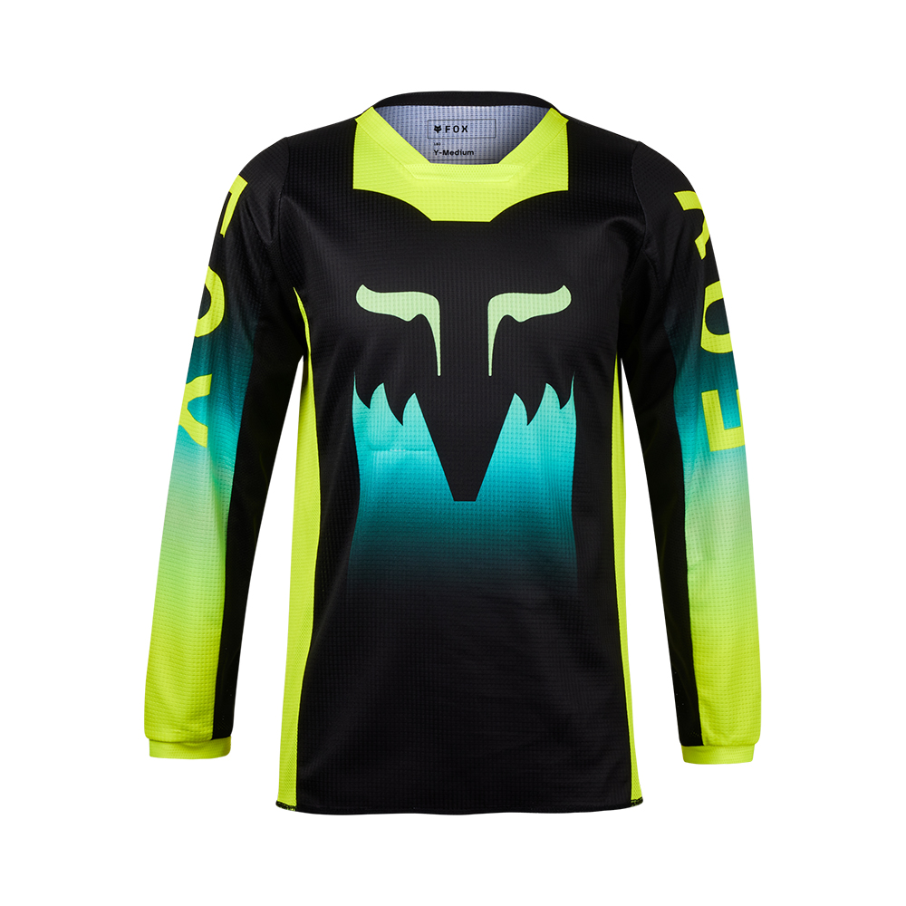 Fox 180 Flora Motocross Jersey Youth Girls Black/Yellow