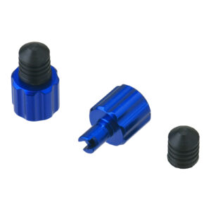 DRC AIRVALVE CAP W/VALVE WRENCH 2PCS BLUE - Image 3