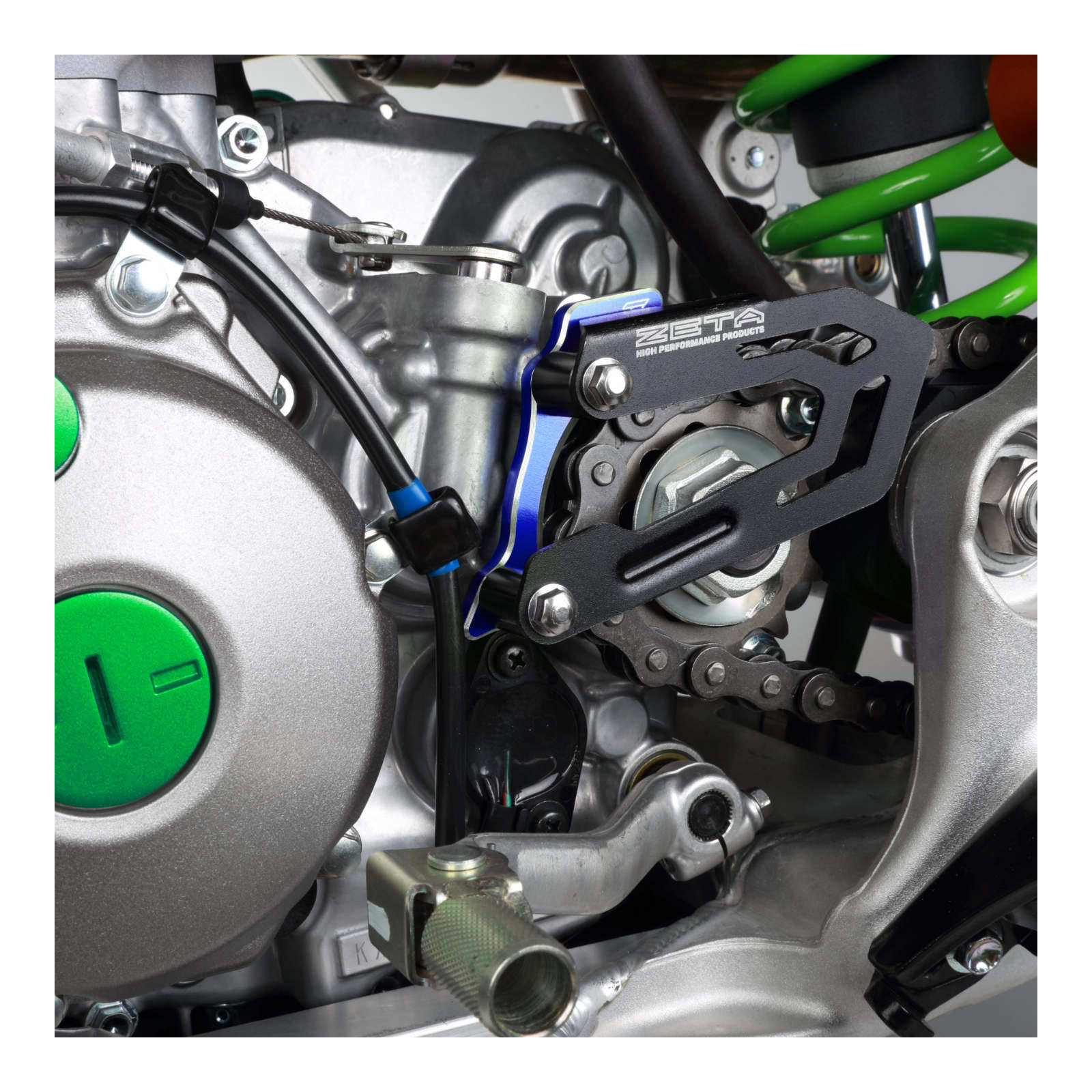 Zeta Case Saver with Cover for KX250/F '17-'20, KX450F '16-'18 - Blue - Image 2