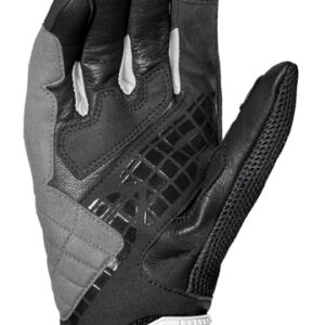 Spidi G-Carbon Leather Short Ladies Road Gloves Black/White - Image 2