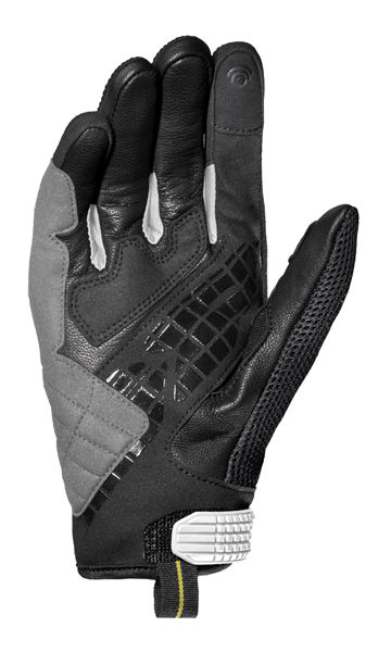 Spidi G-Carbon Leather Short Ladies Road Gloves Black/White