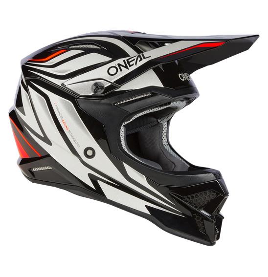 O'Neal 3SRS VERTICAL V.23 Motocross Helmet Black/White