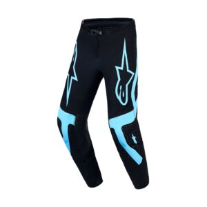 Alpinestars Supertech Vesta Motocross Pants Black/Turquoise - Image 1