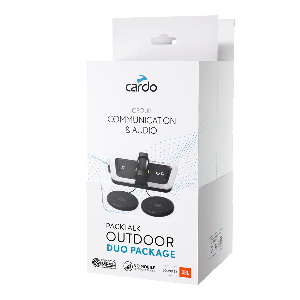 Cardo Packtalk Outdoor Duo - White