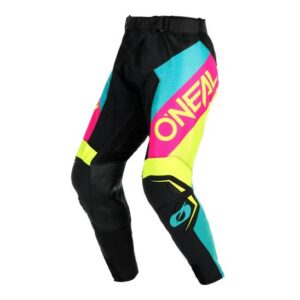 Oneal Hardwear Air Slam Motocross Pants Black/ Neon-Yellow/ Pink - Image 1
