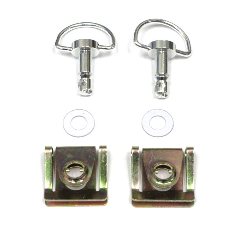 QUICK RELEASE FASTENER 14mm CLIP TYPE (2 pc) Qtr turn