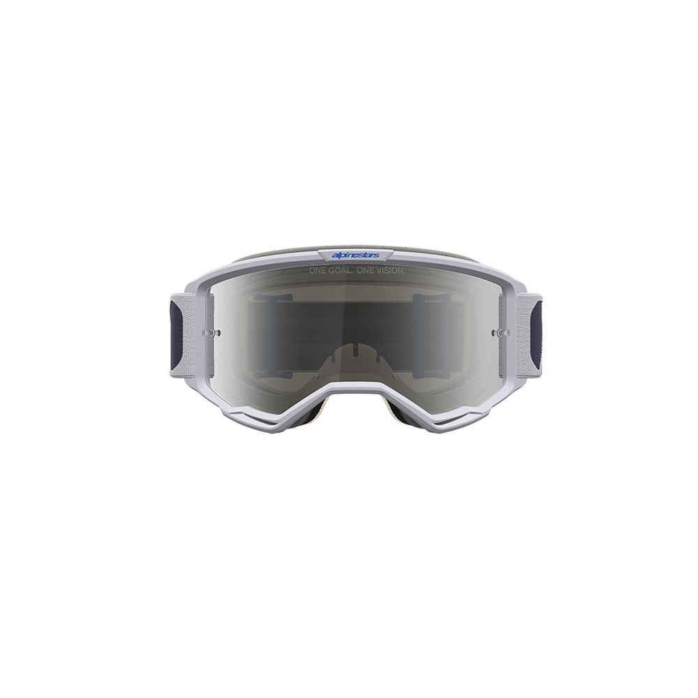 Alpinestars Vision 5 Drag Motocross Goggles Lilac/Blue Mirror Siliver Lens
