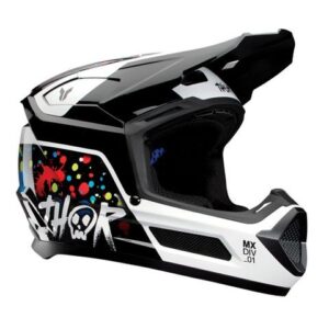 Thor Fleet Motocross Helmet Youth Splat Black - Image 1