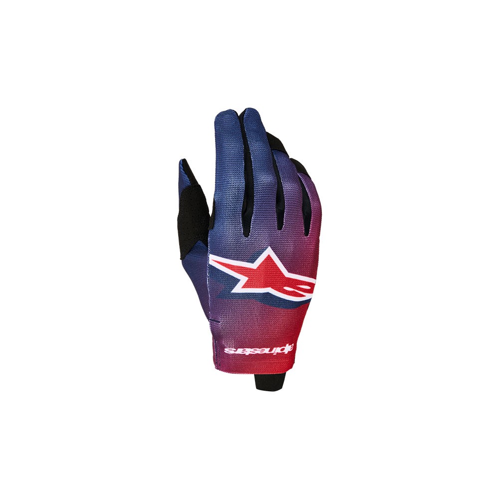Alpinestars Radar Motocross Gloves Youth Fire Red/Deep Blue