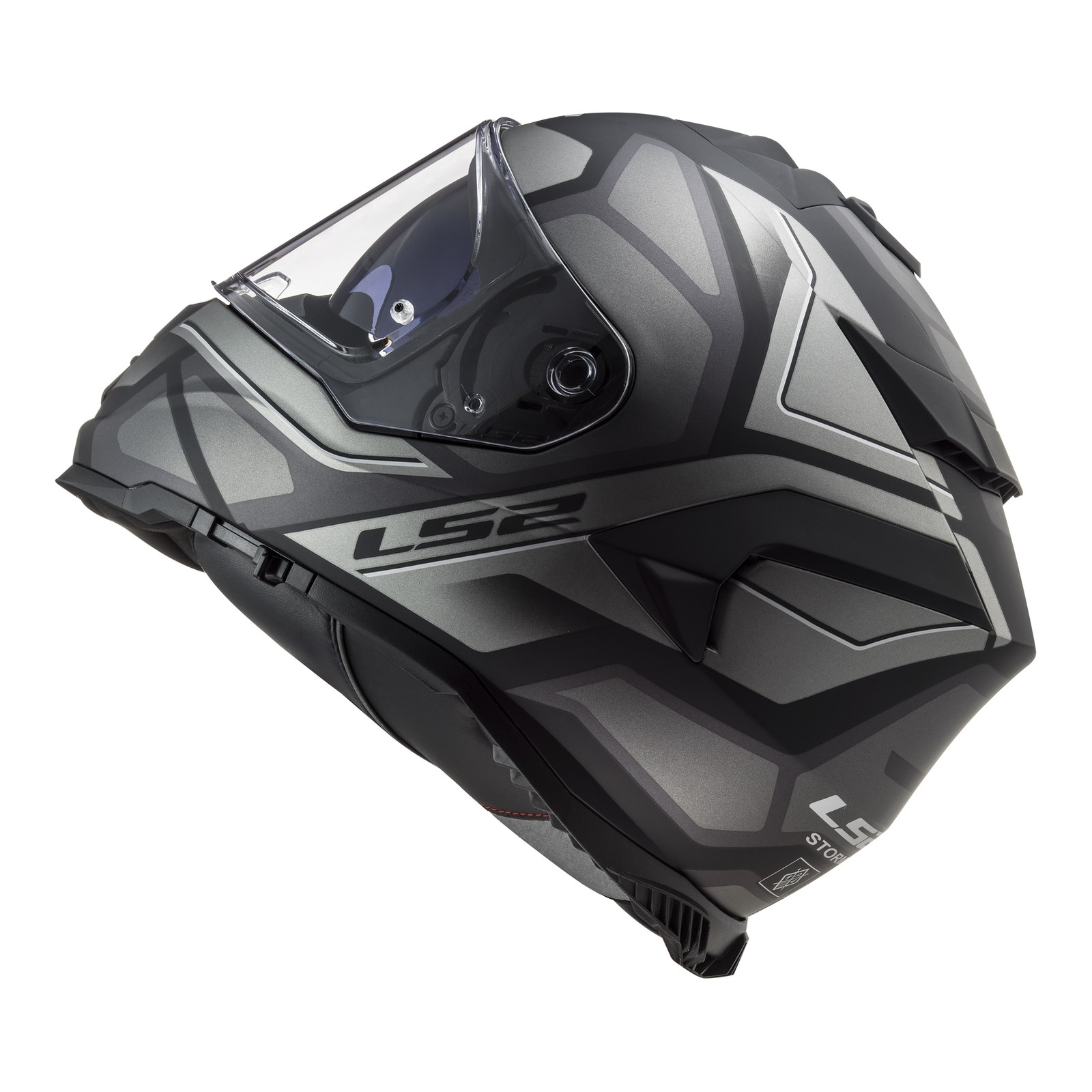 LS2 FF800 Storm II Faster Road Helmet Matte Titanium - Image 2