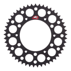 Renthal Sprocket Rear Black 49T Alloy 7075 T6 Grooved - Image 1