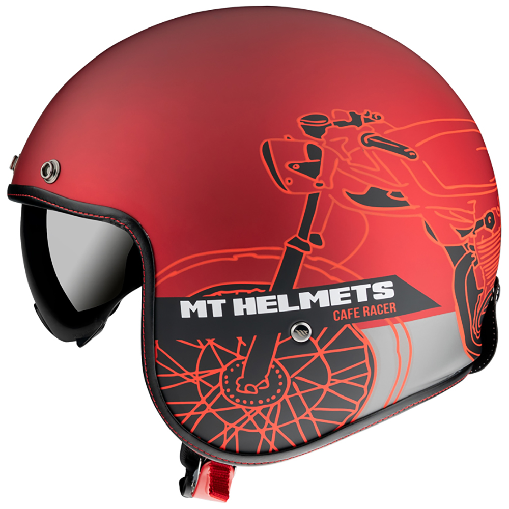 MT LE Mans 2 SV Open Face Helmet Matte Red