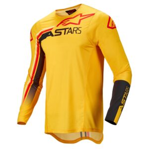 Alpinestars Supertech Blaze Motocross Jersey Warm Yellow/Black/Red Fluoro - Image 1