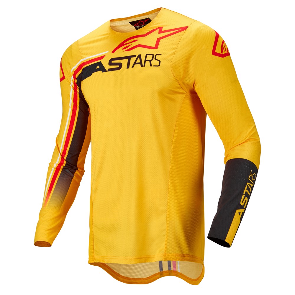 Alpinestars Supertech Blaze Motocross Jersey Warm Yellow/Black/Red Fluoro